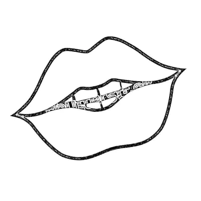 Lippen Ausmalbilder 25