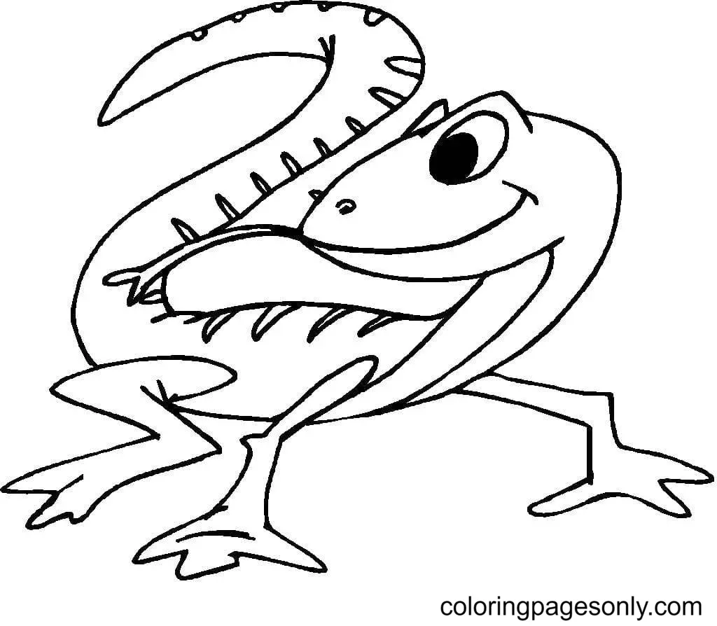 Desenhos de Lagarto Para Colorir 12
