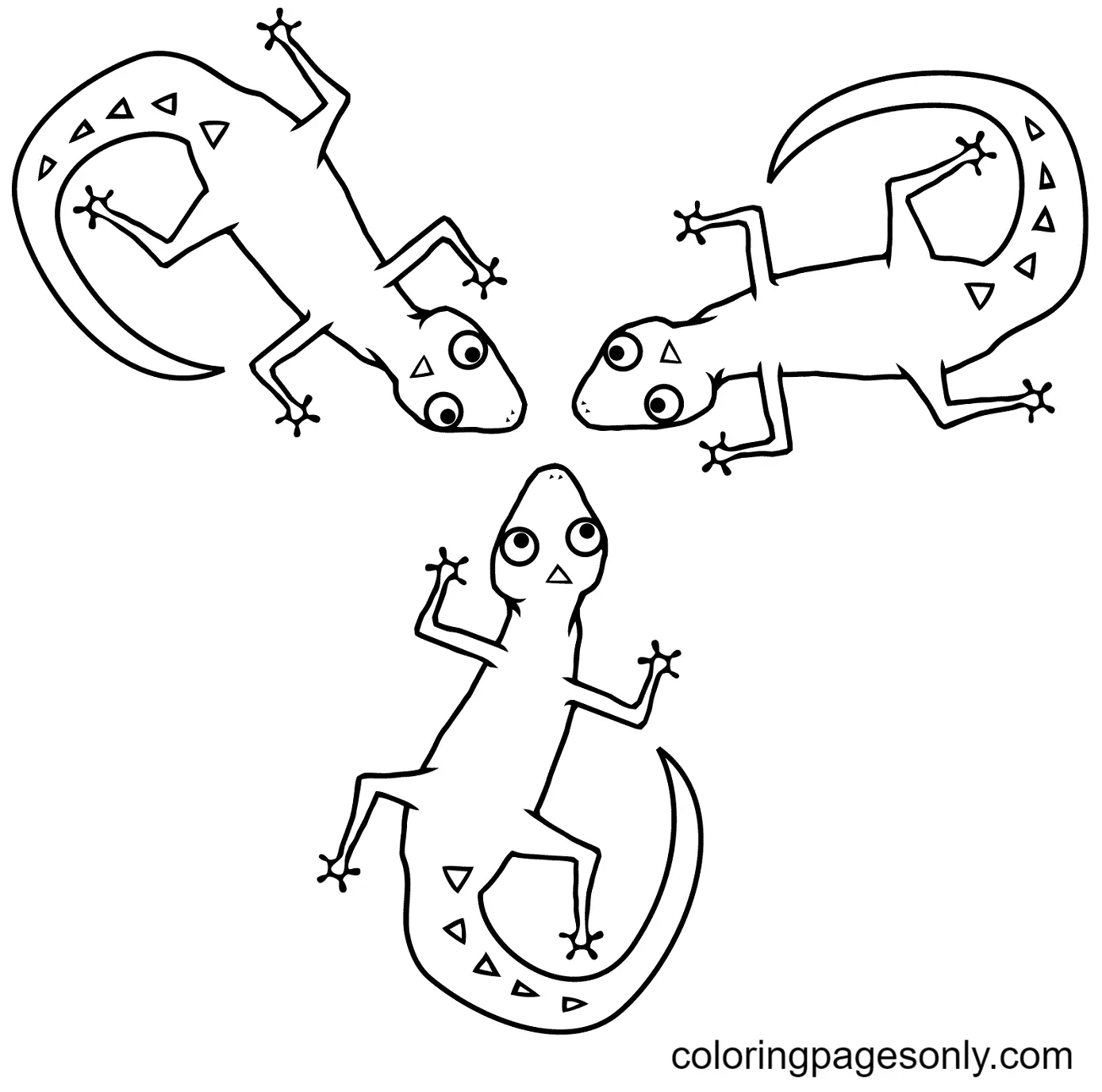 Desenhos de Lagarto Para Colorir 36