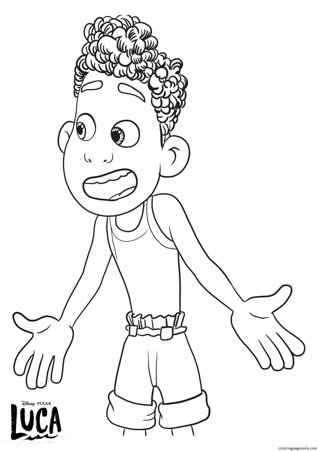 Luca Coloring Pages 11