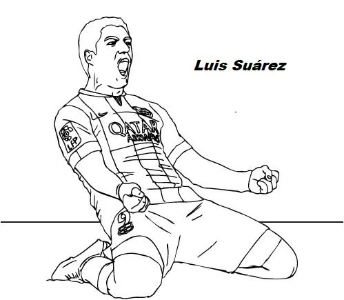 Luis Suarez Coloring Pages 2