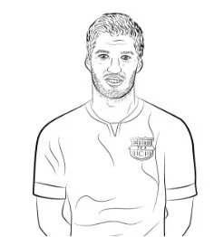 Luis Suarez Coloring Pages 3