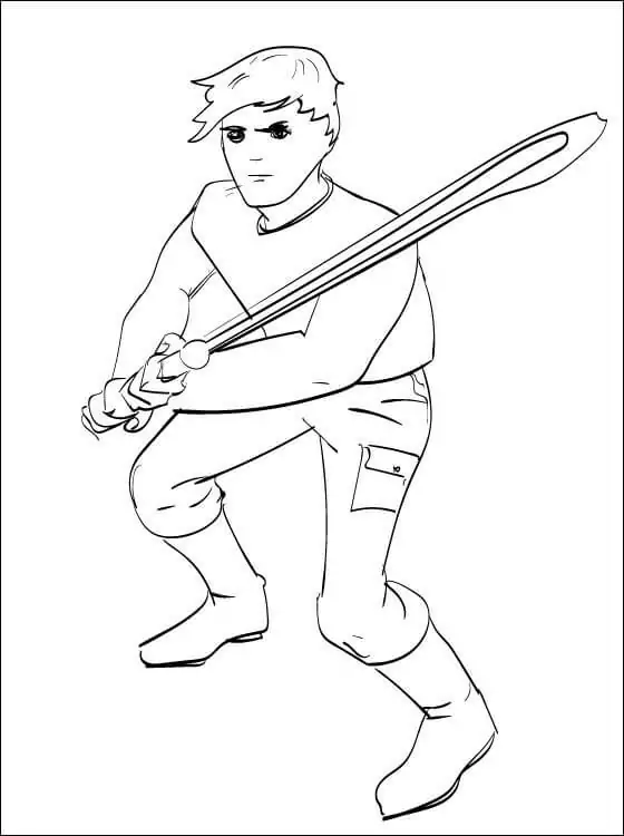 Desenhos de Luke Skywalker para colorir 12