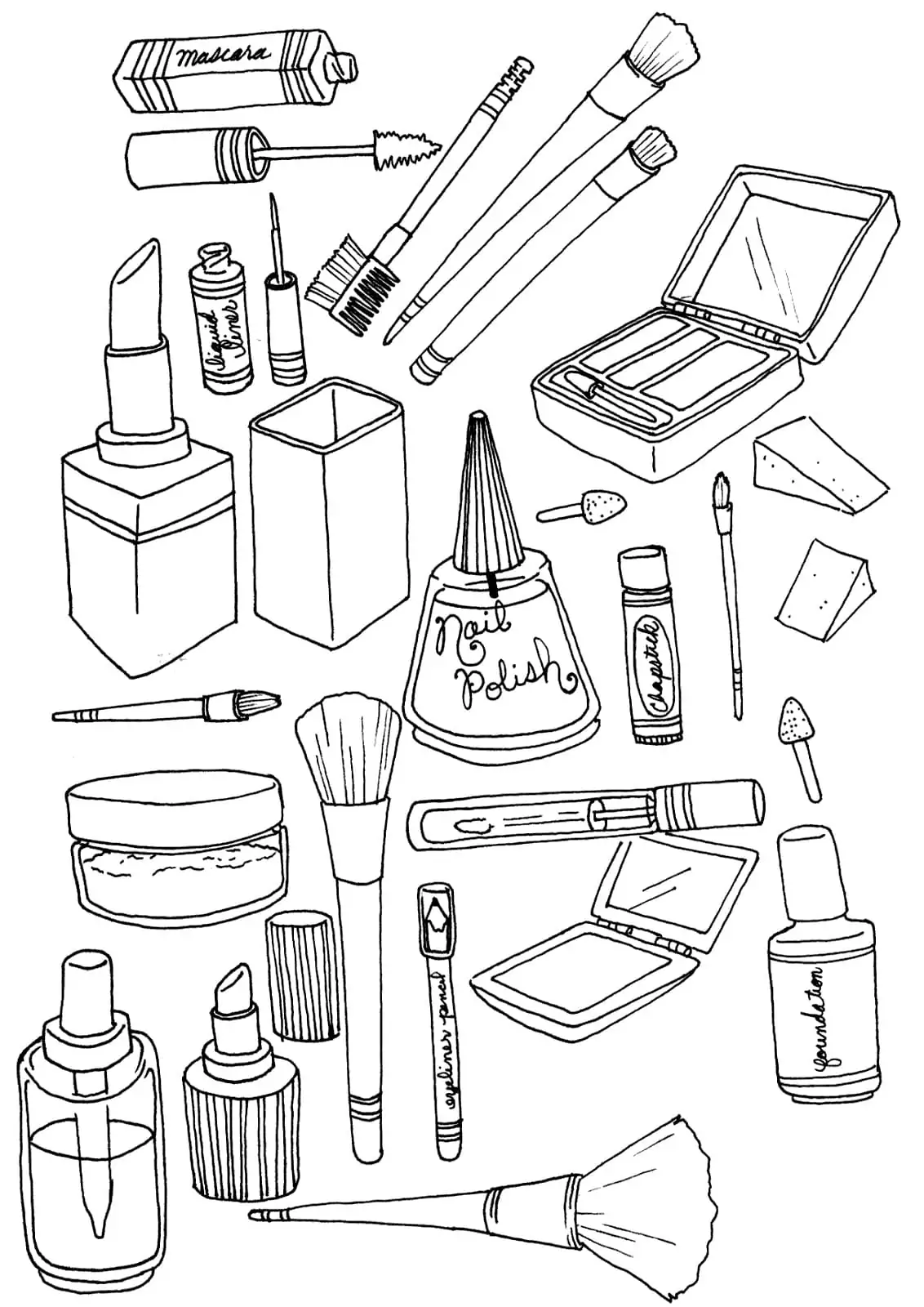 Maquiagem Para Colorir 29
