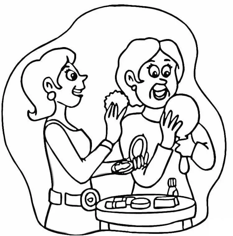 Maquiagem Para Colorir 36