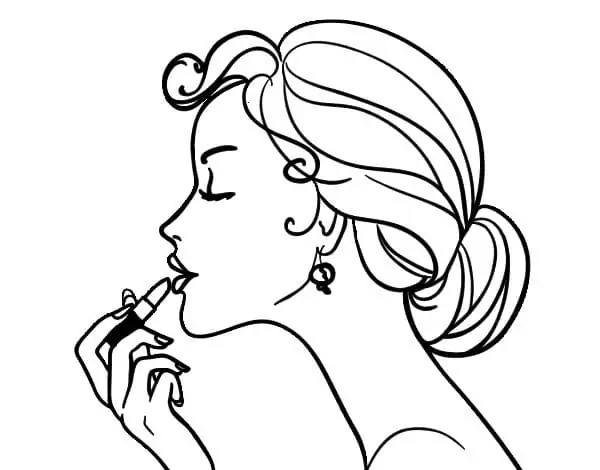 Maquiagem Para Colorir 48