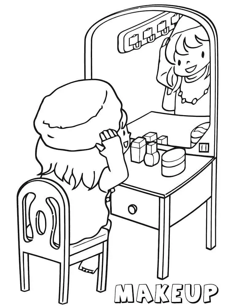 Maquiagem Para Colorir 7