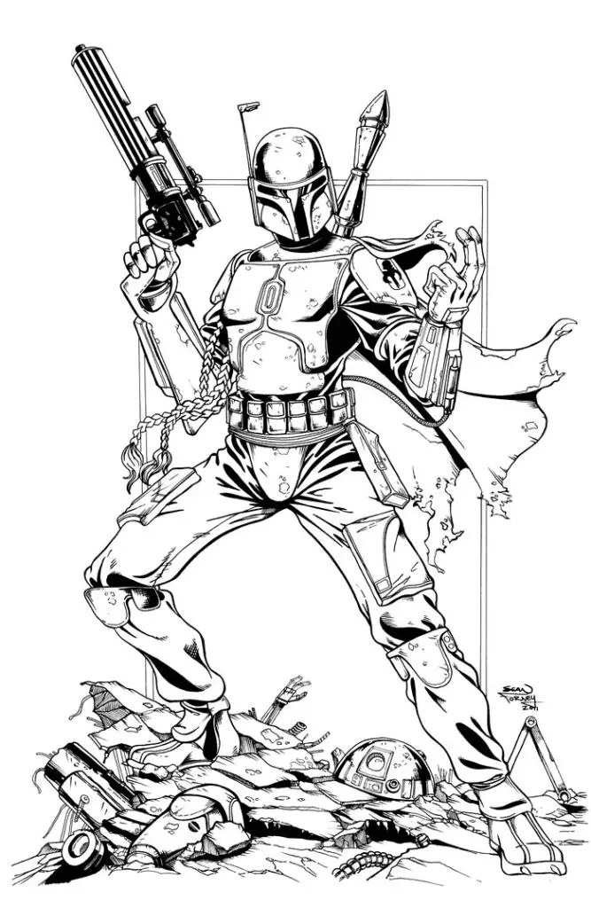Desenhos de Mandalorian Para Colorir 19