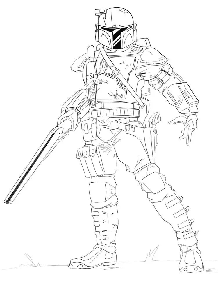 Mandalorian Coloring Pages 30