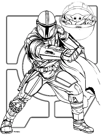 Mandalorian Coloring Pages 34