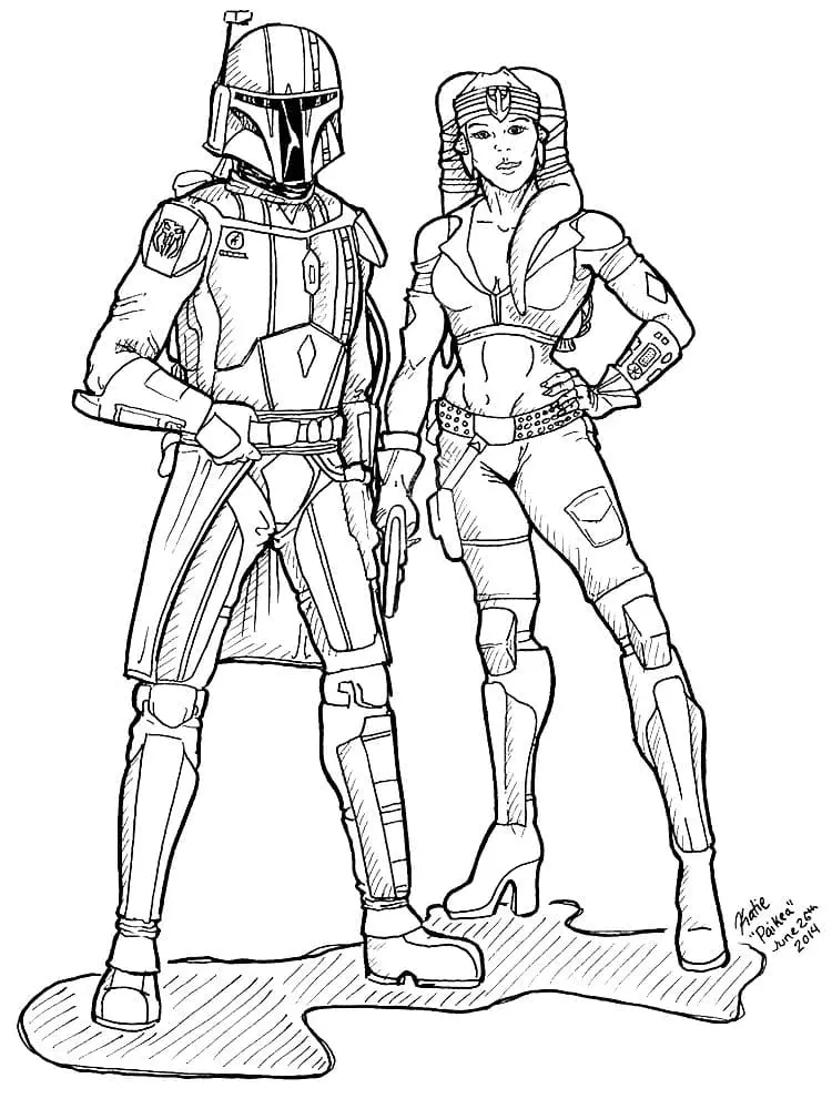 Mandalorian Coloring Pages 42