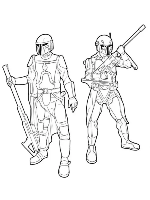 Mandalorian Coloring Pages 45