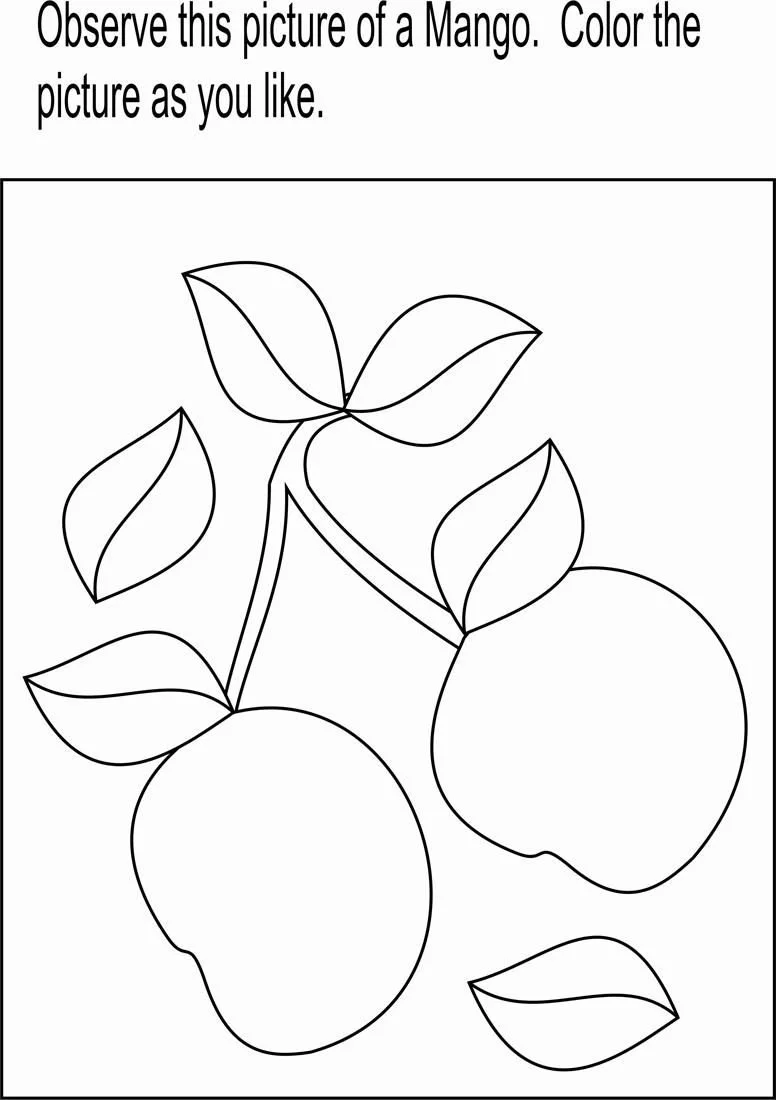 Mango Ausmalbilder