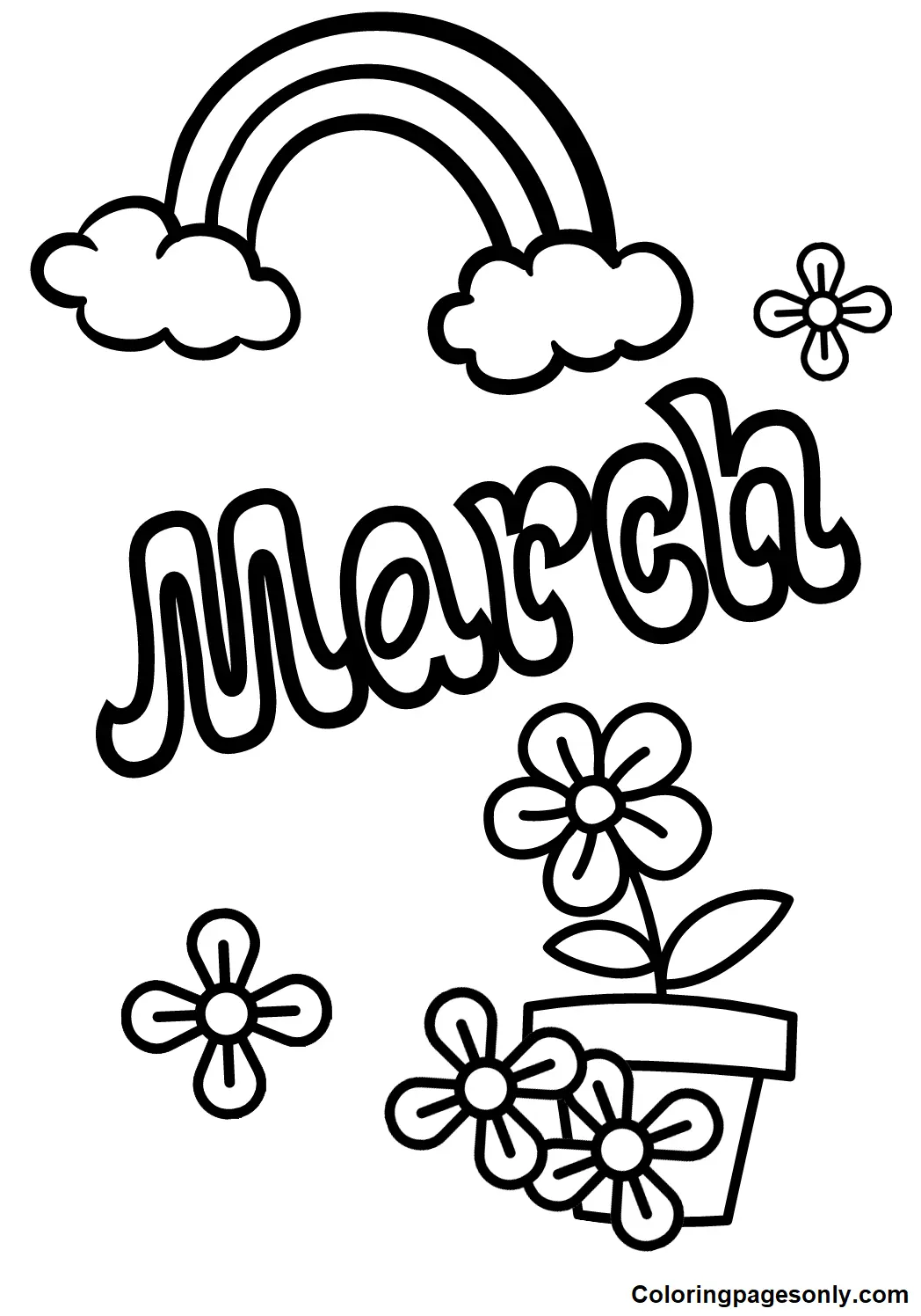 Marzo Para Colorear 4