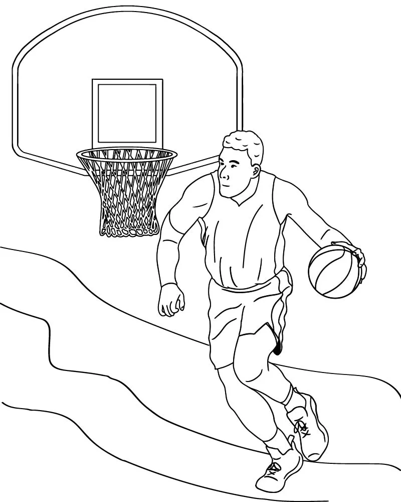 March Madness Coloring Pages 7