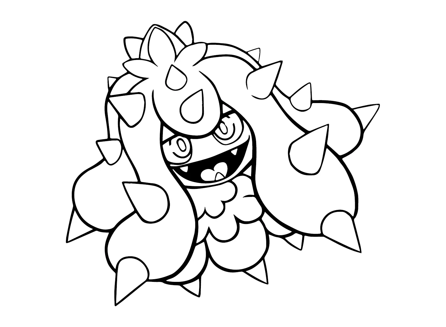Desenhos de Pokemon Mareanie Para Colorir 8