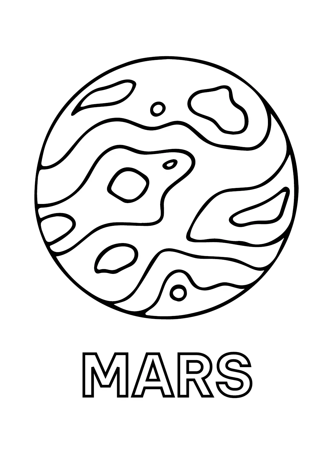 Mars Ausmalbilder 1