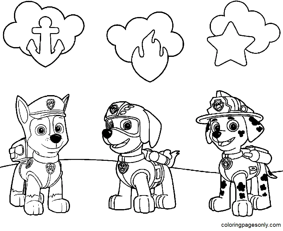 Marshall Patrulla Canina Para Colorear 17