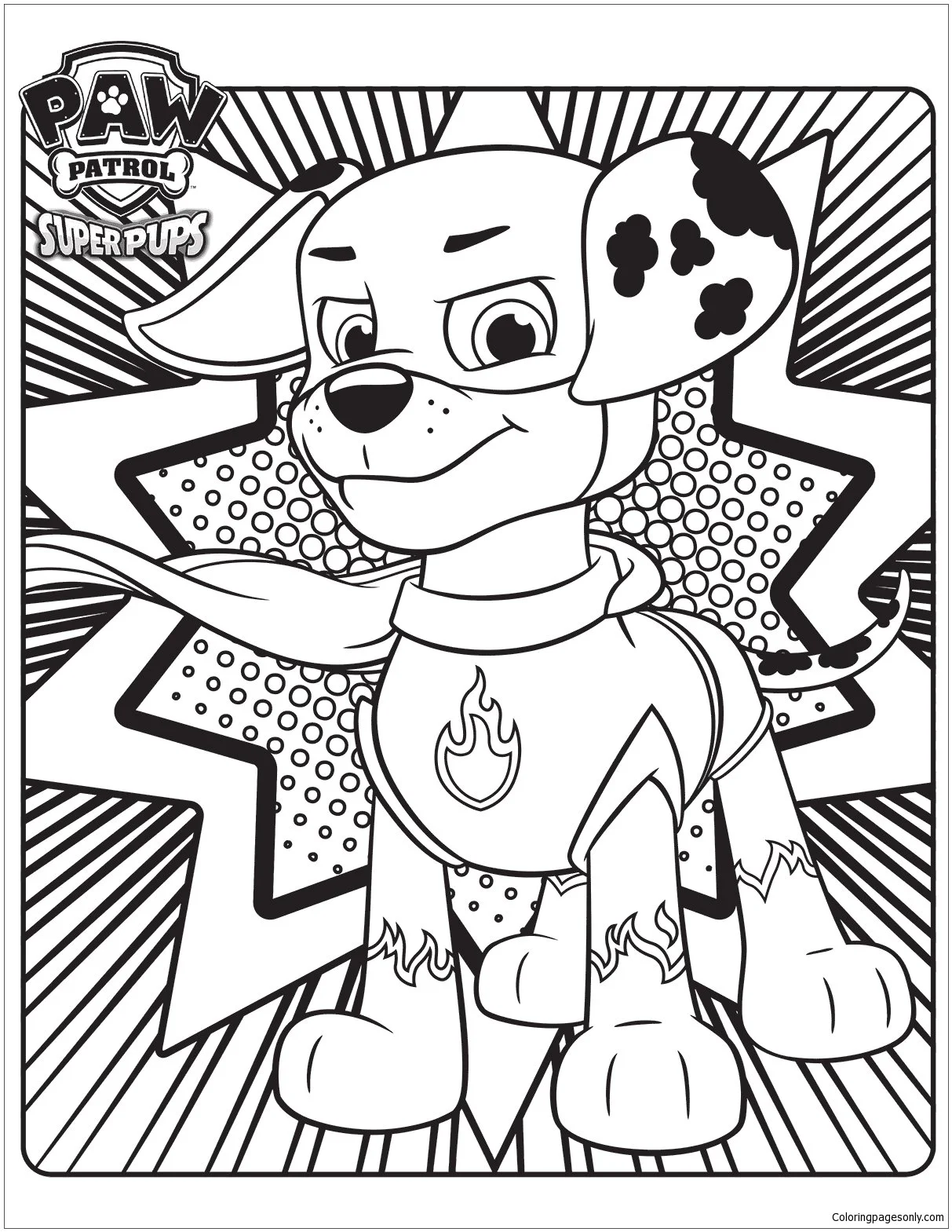 Marshall Patrulla Canina Para Colorear 34