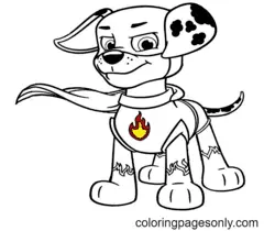Marshall Patrulla Canina Para Colorear 5