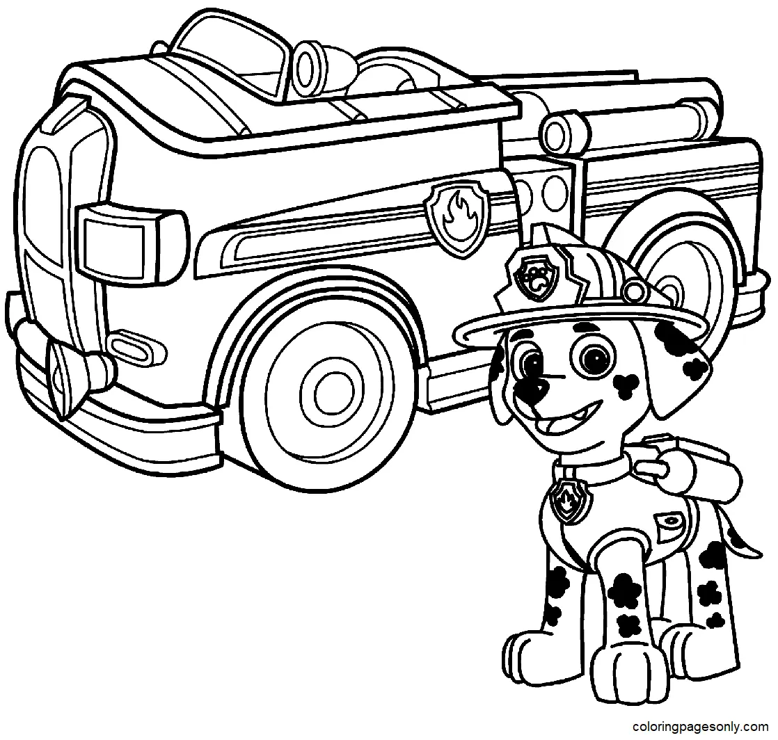 Marshall Paw Patrol Ausmalbilder 9