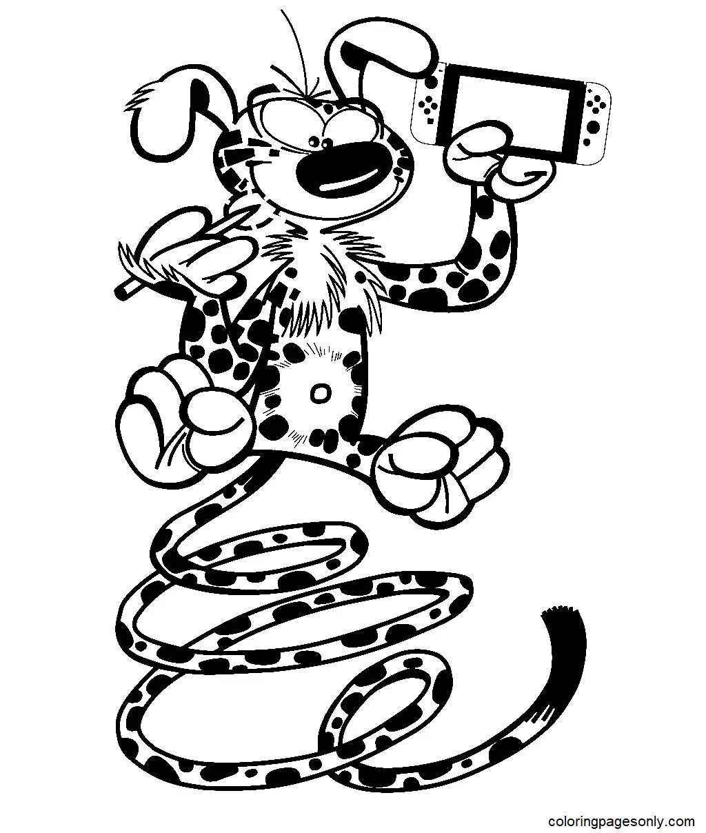 Marsupilami Ausmalbilder 1