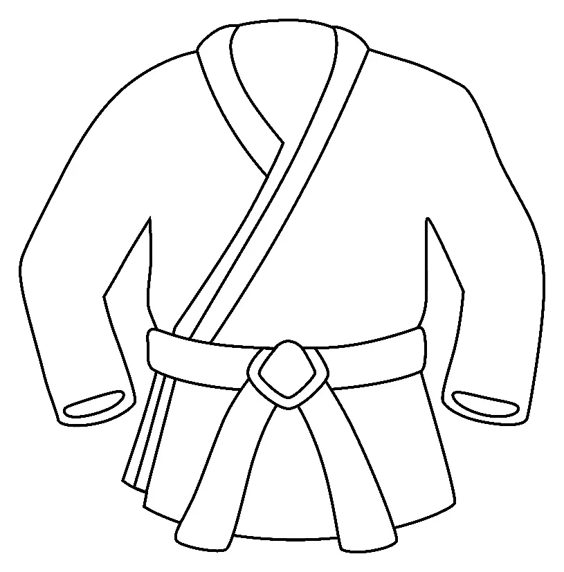 Desenhos de Artes Marciais Para Colorir 52