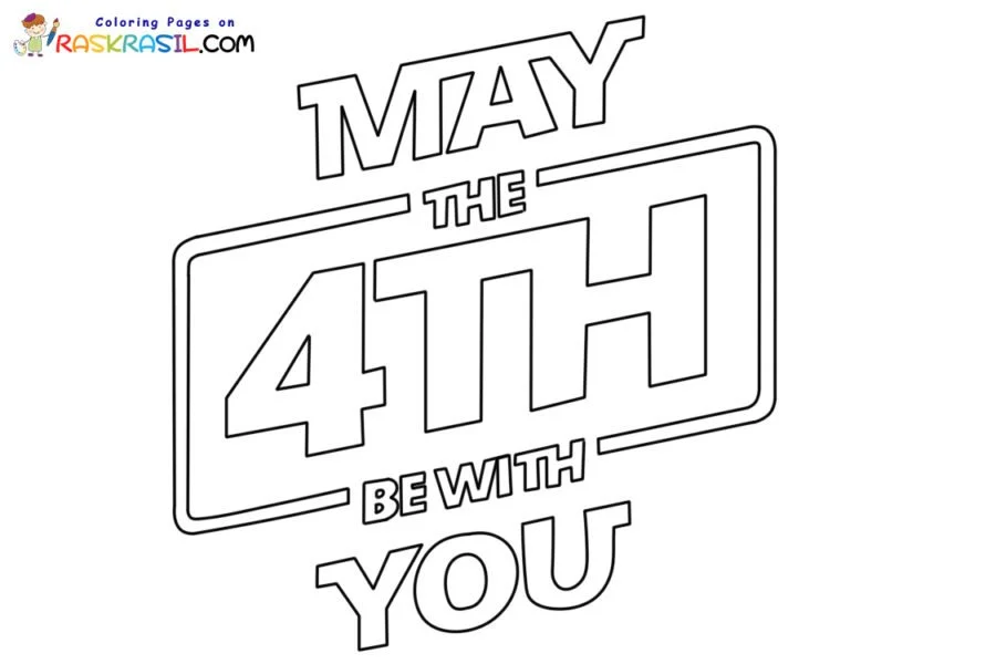 May the Fourth Be with You Coloring Pages 9