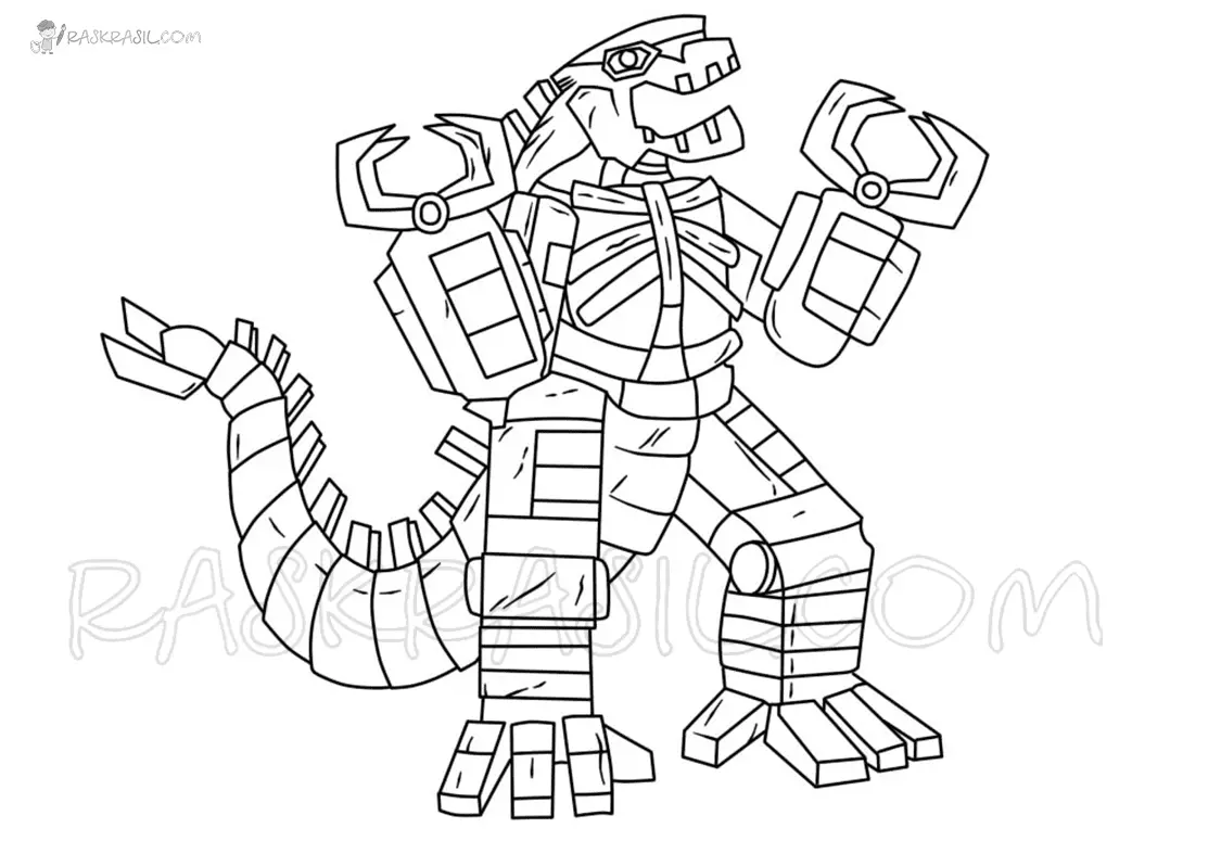 Mechagodzilla Ausmalbilder 1