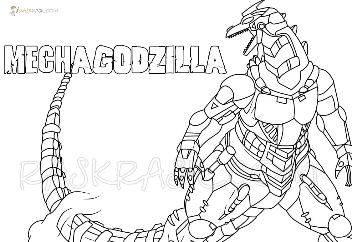 Mechagodzilla Coloring Pages 10