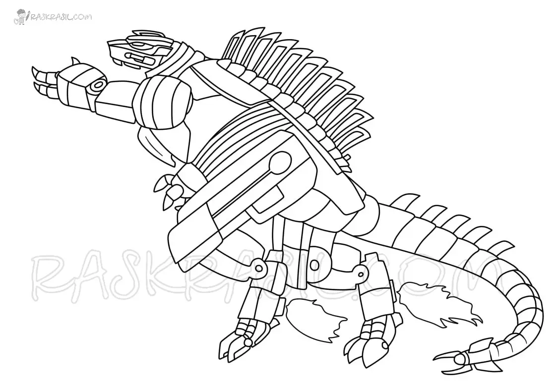 Mechagodzilla Ausmalbilder 11