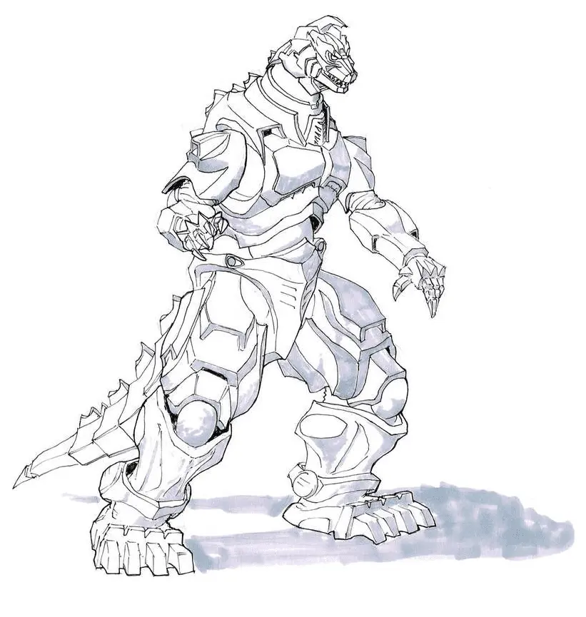 Mechagodzilla Coloring Pages 13