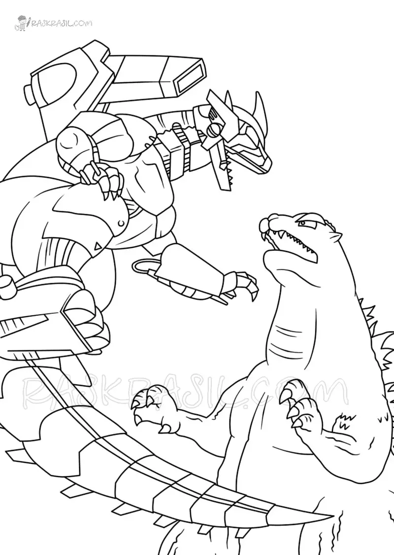 Mechagodzilla Coloring Pages 3