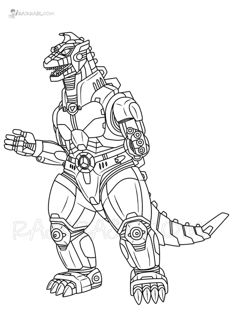 Desenhos de Mechagodzilla Para Colorir 4