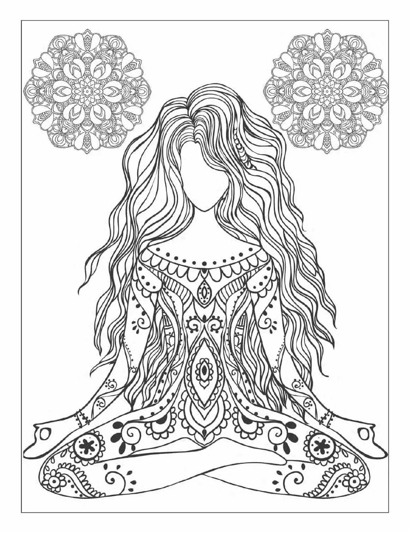 Mediation Coloring pages 3