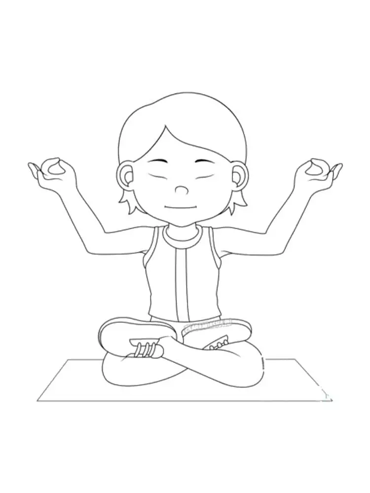 Mediation Coloring pages 8