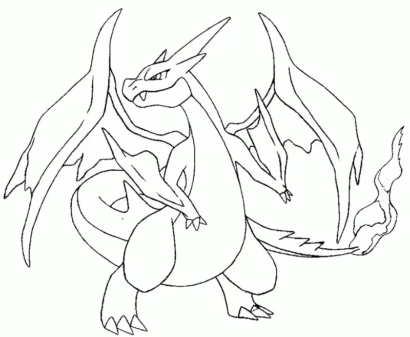Mega Pokemon Coloring Pages 21