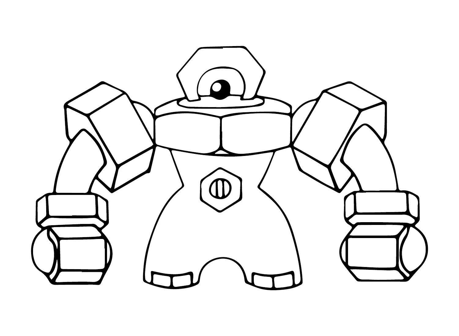 Desenhos de Pokemon Melmetal Para Colorir 1