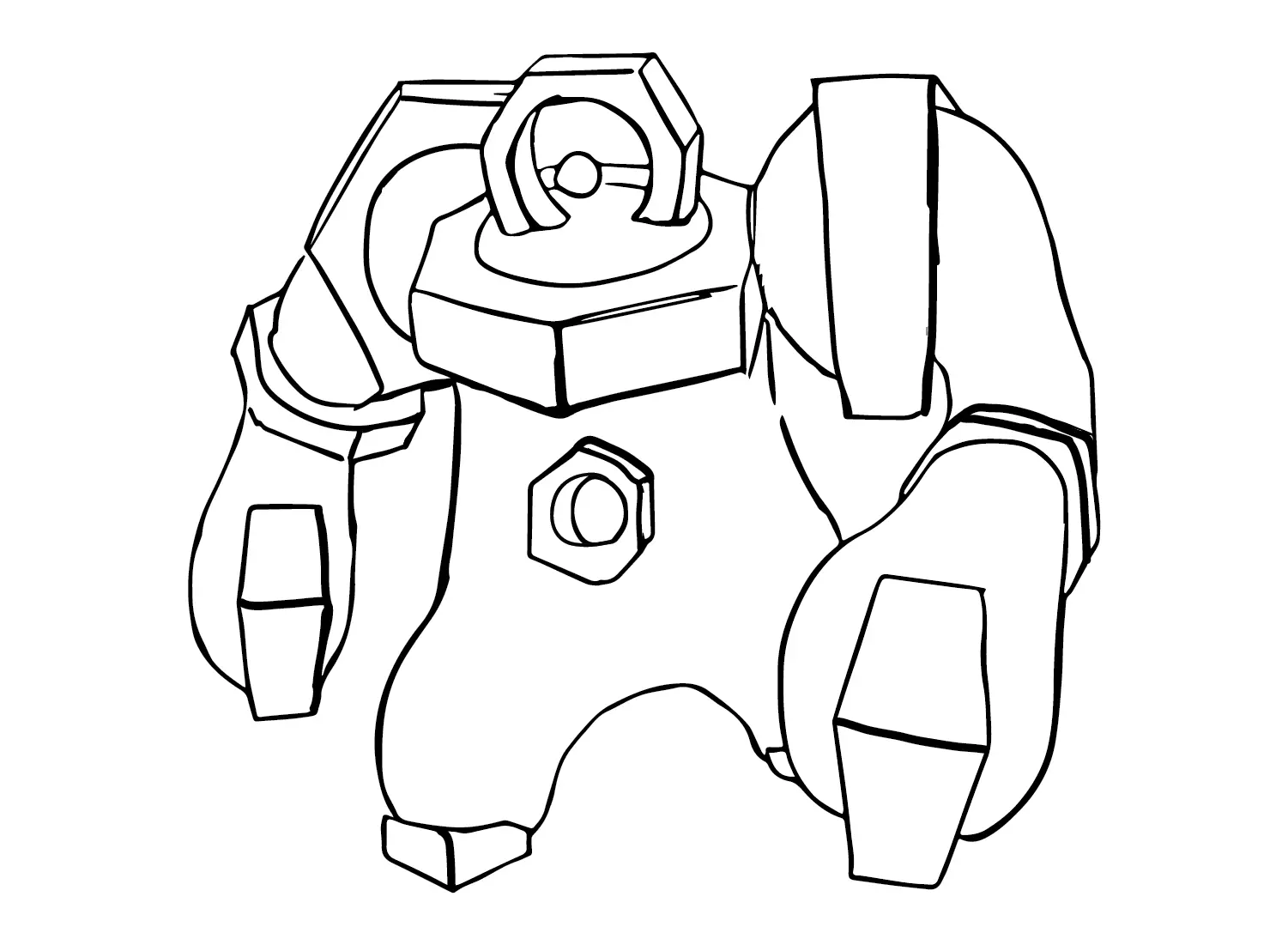 Desenhos de Pokemon Melmetal Para Colorir 3