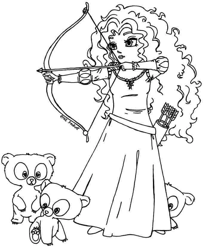 Merida Coloring Pages 5