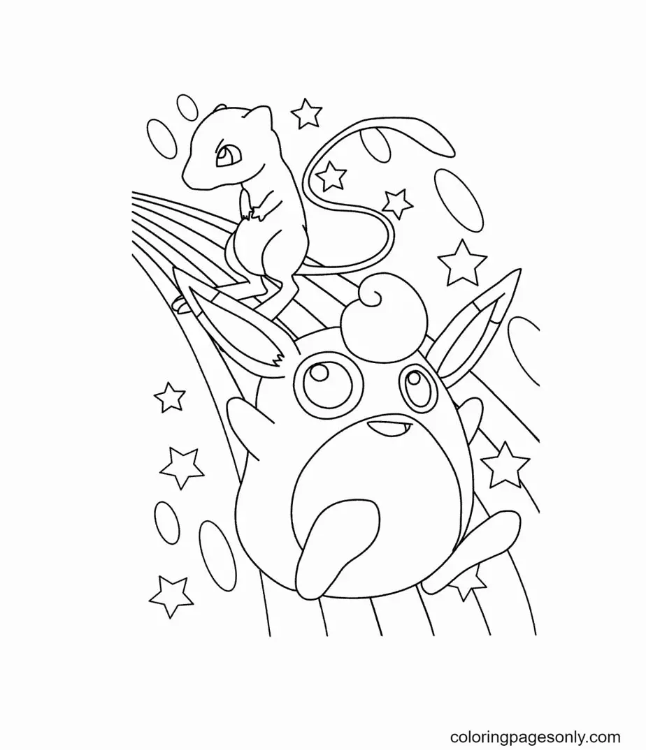 Ausmalbilder Mew