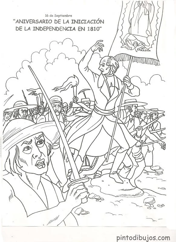 Mexikanischen Unabhängigkeitstag Ausmalbilder