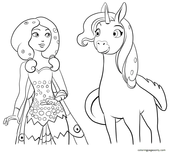 Mia and me Coloring Pages 3