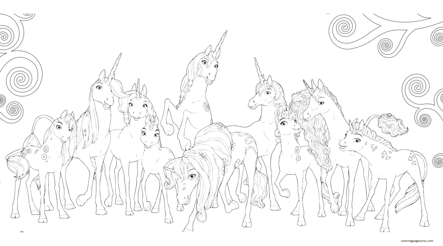 Desenhos de Mia and me Para Colorir 4