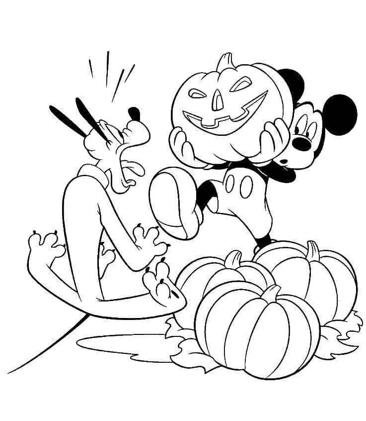 Desenhos de Mickey Halloween Para Colorir 58
