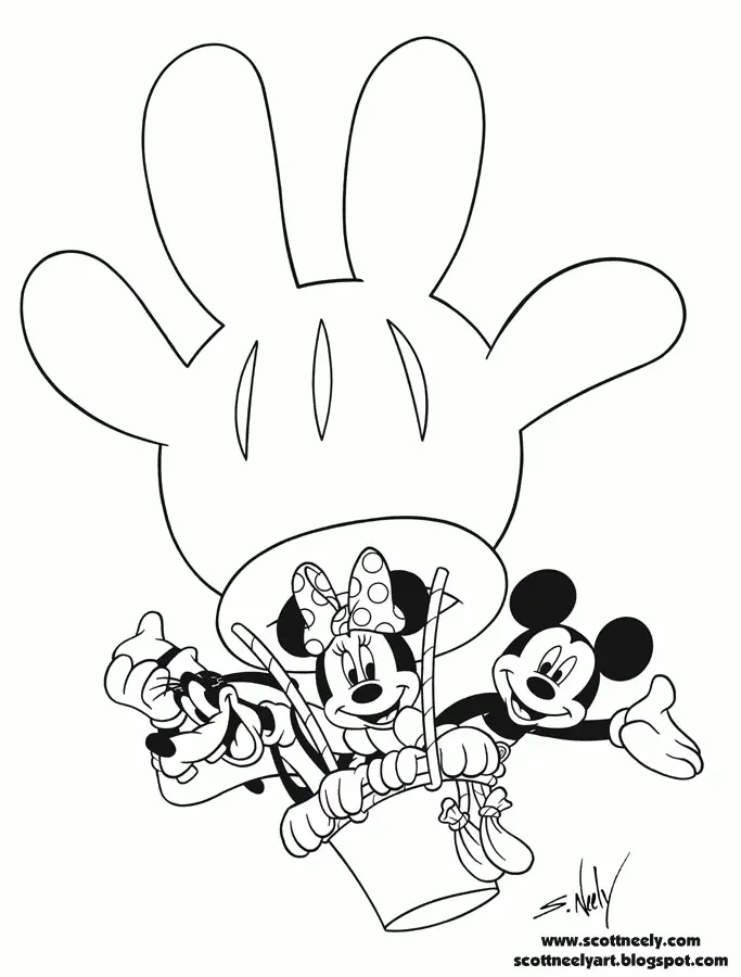 Mickey Mouse Geburtstag Ausmalbilder 3