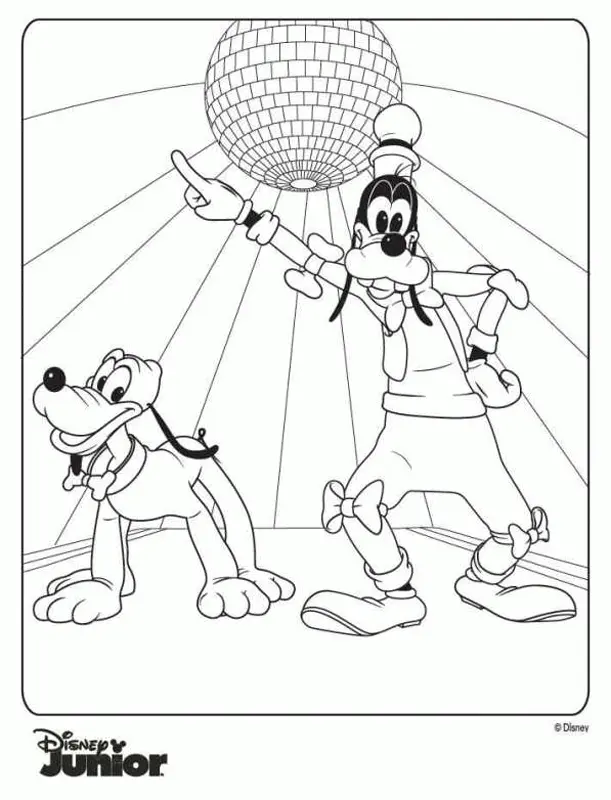 Mickey Mouse Birthday Coloring Pages