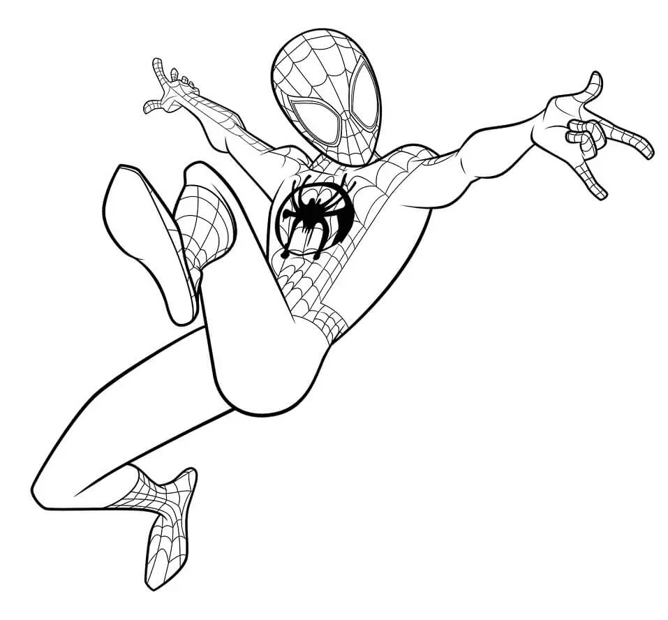 Miles Morales Ausmalbilder 14