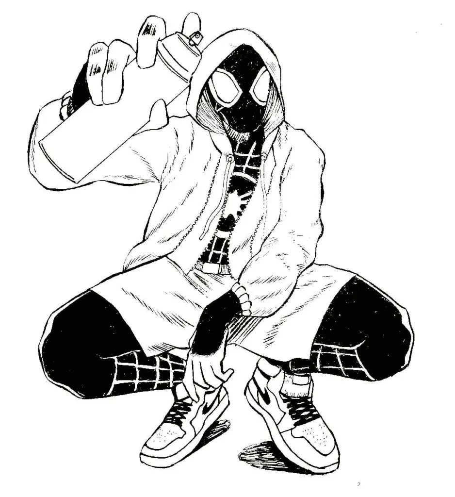 Miles Morales Ausmalbilder 21