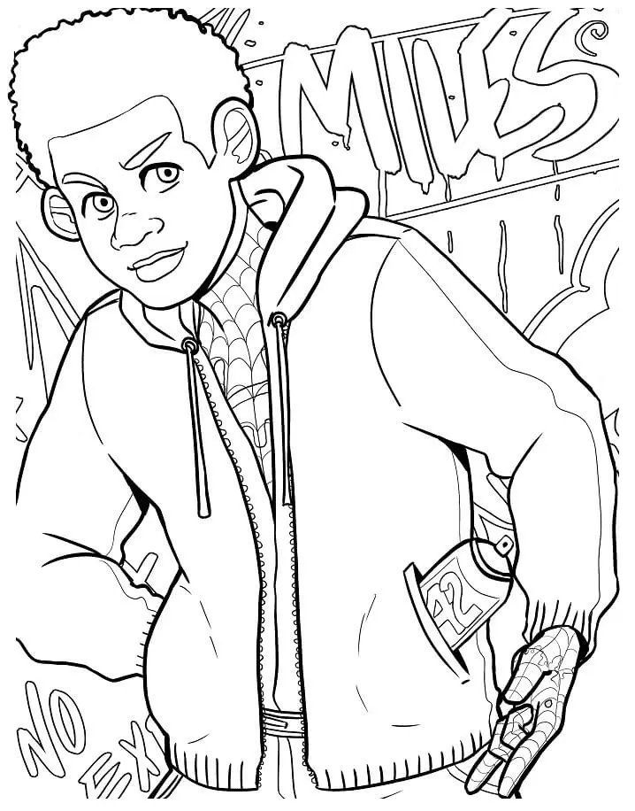 Miles Morales Ausmalbilder 33